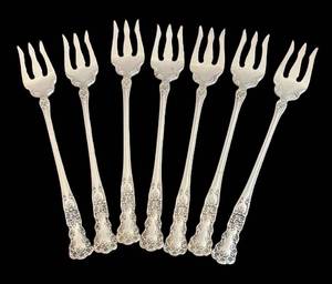K - Vintage Gorham Buttercup Sterling Silver Seafood Forks