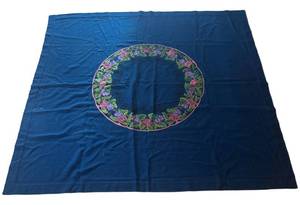 MB - Vintage Needlepoint Accented BlanketTextile