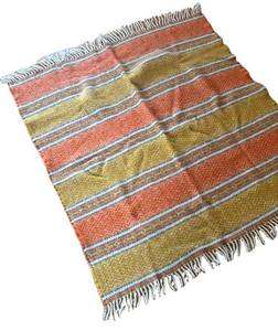 MB - Vintage Faribo 100% Wool Throw Blanket