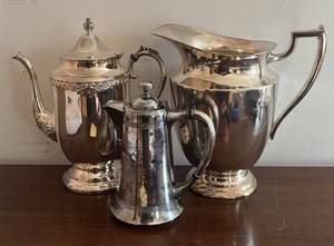 MB - Sensational Vintage Silver-Plated Pitcher & Pots