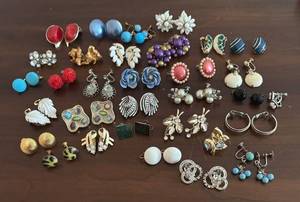MB - Vintage Clip-On Earrings Collection - Assorted Styles