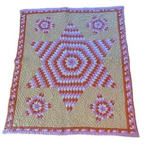ULR - Vintage Quilt Lone Star or Star of Bethlehem Pattern
