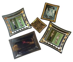 MB - Assorted Vintage Mid Century Glass Trays