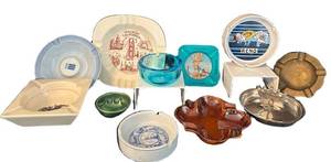 E - Vintage California & Reno Ashtray Mixed Lot