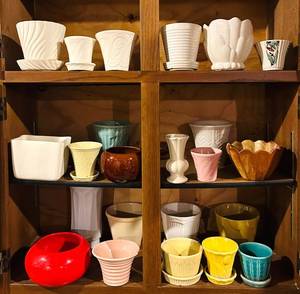 BSA - McCoy Floraline Vintage Planter Pottery Mixed Lot