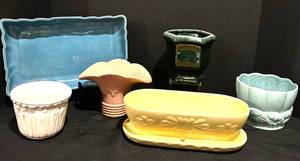 BSB - Mixed Vintage Pottery Planters & Vases (Lot of 6)