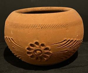 BS - Large Vintage Terra Cotta Planter 8 X 10 in