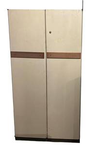 BS - Vintage Marvel Two Door Metal Storage Cabinet