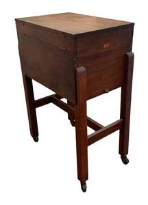ULR - Antique Oak Rolling Office or Library File Cabinet by Weis Manufacturing