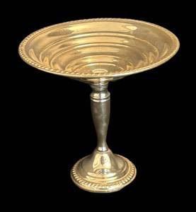 K - Vintage Sterling Silver Weighted Compote Dish