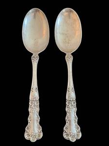 K - Vintage Gorham Buttercup Sterling Silver Serving Spoons (Lot of 2)