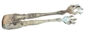 K - Vintage Gorham Buttercup Sterling Silver Sugar Tongs