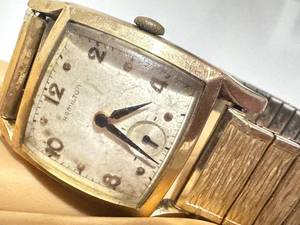 Vintage Hamilton Gold Filled Wrist Watch with Inscription