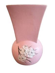 Vintage McCoy Springwood Pink Dogwood Vase