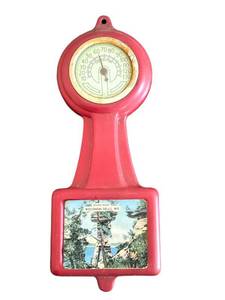 Vintage Stand Rock Wisconsin Dells Advertising Metal Thermometer