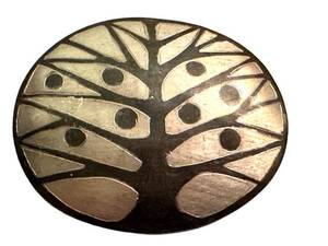 Vintage Artisan Tree of Life Brooch