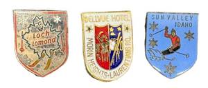 Vintage Ski Resort Pins (Lot of 3)