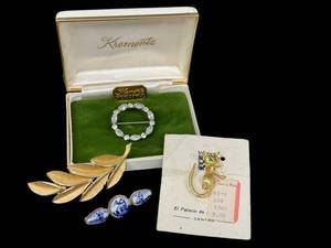 Vintage Kremetz & Trifari Brooch Mixed Lot