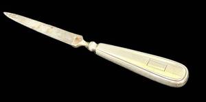 Vintage Sterling Silver Handle Nail File - Monogrammed.