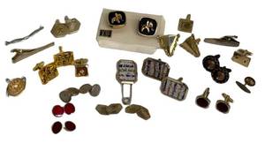 Vintage Hickok Elephant Cufflinks & Assorted Mens Accessories Mixed Lot