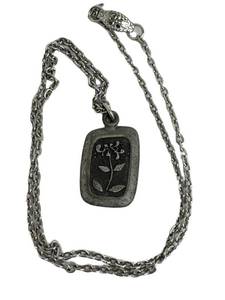 Vintage Pewter Rune Necklace