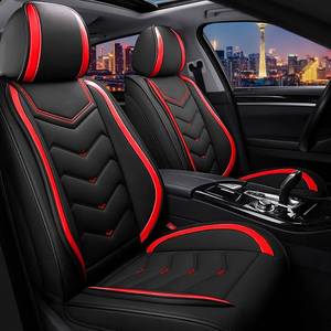 $126 CTDS RAM 150025003500 Car Seat Covers, Premium Nappa Leather 2-Seater, BlackRed