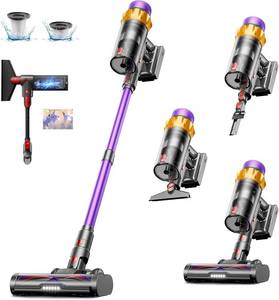 $180 Cordless Vacuum Cleaner 650W 55KPa, 70Min, Self-Standing with Dock, LED Display, Anti-Tangle