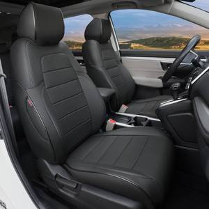 $200 Lolcar CRV Seat Covers Custom Fit for Honda CRV 2017-2022, Leather Full Set, Waterproof, Black