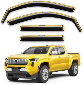 in-Channel Window Rain Guards for Toyota Tacoma 2024-2026 Double Cab (4 full-size doors)