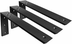 Countertop Support Brackets - 3 Pack L Brackets, 20 x 8 x 2.5 in, 38 in Thick, Metal Corbels