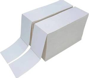 Made in USA 6,000 4x6 Direct Thermal Labels, Fanfold with Perforation - UPS, Zebra & Rollo (4x6)