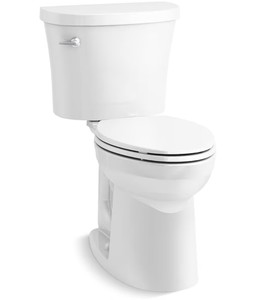 $298 Comfort Height Complete Solution Two-Piece Elongated Toilet, Chair-Height Toilet