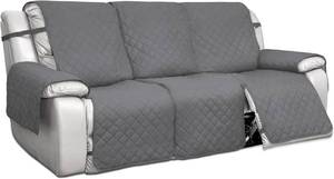 PureFit Water-Resistant Reversible Cover for Reclining Sofa, Non-Slip Split 3-Cushion