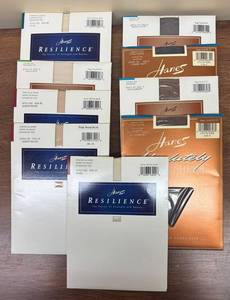 LLSR - 9 Pairs of New Hanes Resilience & Absolutely Ultra Sheer Nylons