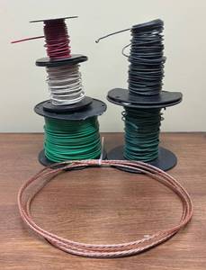 LLSR - Assorted Wire Spools and Copper Wire Bundle