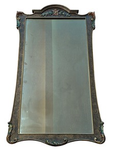 ML - Vintage Wood Wall Mirror
