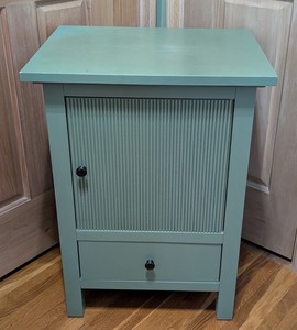 ML - Small Wood Storage Cabinet With Drawer