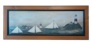 LL - Framed David Carter Brown Sailing Boats Print