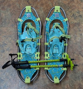 LLS - L.l.bean Winter Walker 25 Snowshoes With Poles & Tubbs Bag