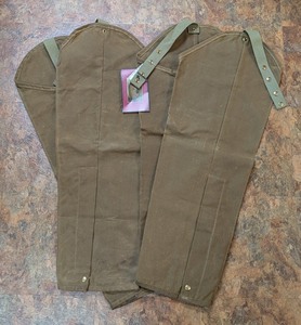 LLS - Boyt Waxed Cotton Chaps Size Regular (Lot of 2 Pairs)