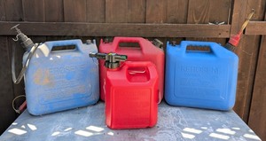 BY - Wedco Kerosene & Gasoline Containers Mixed Lot - 4 Containers