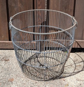 BY - Vintage Wire Laundry Basket 20 X 22 in