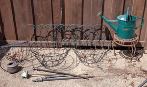 BY - Hanging Baskets, Plant Stand & Watering Cans Mixed Lot