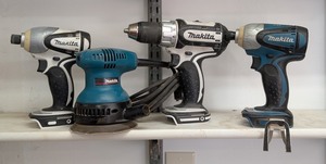 G - Makita Drill & Sander Mixed Lot (4 PC)