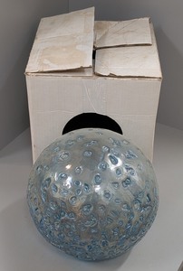 G - Textured Glass Garden Ball 9 in