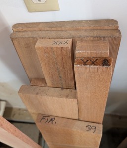 G - Douglas Fir Wood Boards Assorted 4 Ft X 9 in