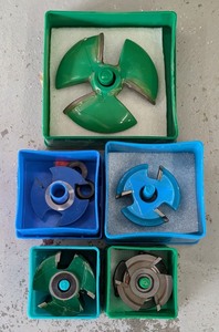 G - Roman Carbide, Woodline Usa & Izzly Shaper Cutter Mixed Lot of 5