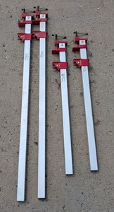 G - Psi Woodworking E-z Aluminum Bar Clamps 40 in & 28 in (Lot of 4)