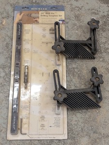 G - Rockler Feather Boards & 14 Shelf Pin Drilling Template Set