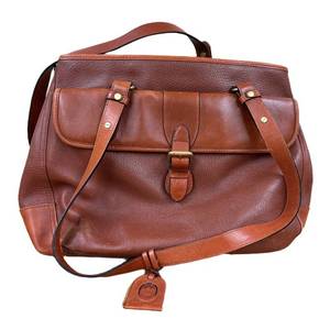 LLSR - Liz Claiborne Brown Leather Tote Bag